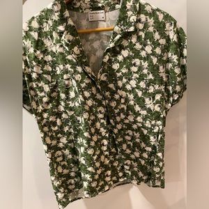 FRANK AND OAK TENCEL LINEN CAMP COLLAR SHIRT